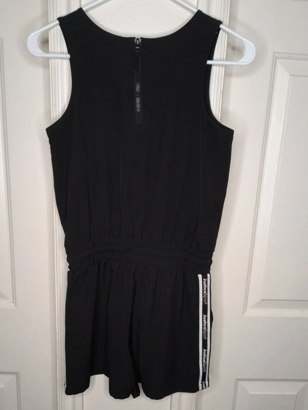 Justice Black Sleeveless Athletic Romper